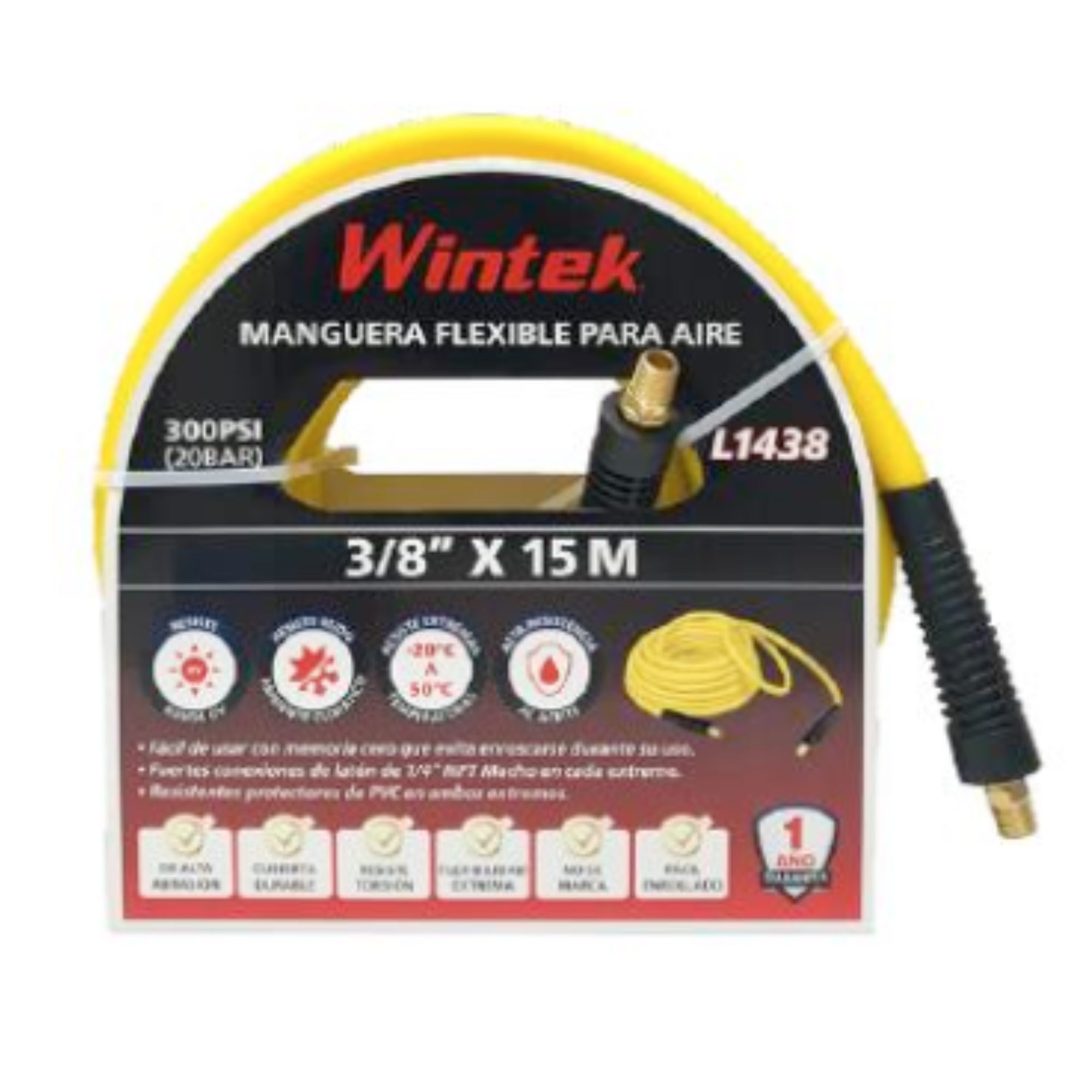 Manguera para agua o aceite 3/8" x 15 m - Imagen 2